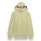 SUPREME SICK MOTHER HOODIE PALE YELLOW / RED XL