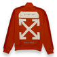 OFF-WHITE ZIP-UP ARROW TRACK JACKET ORANGE / WHITE XL