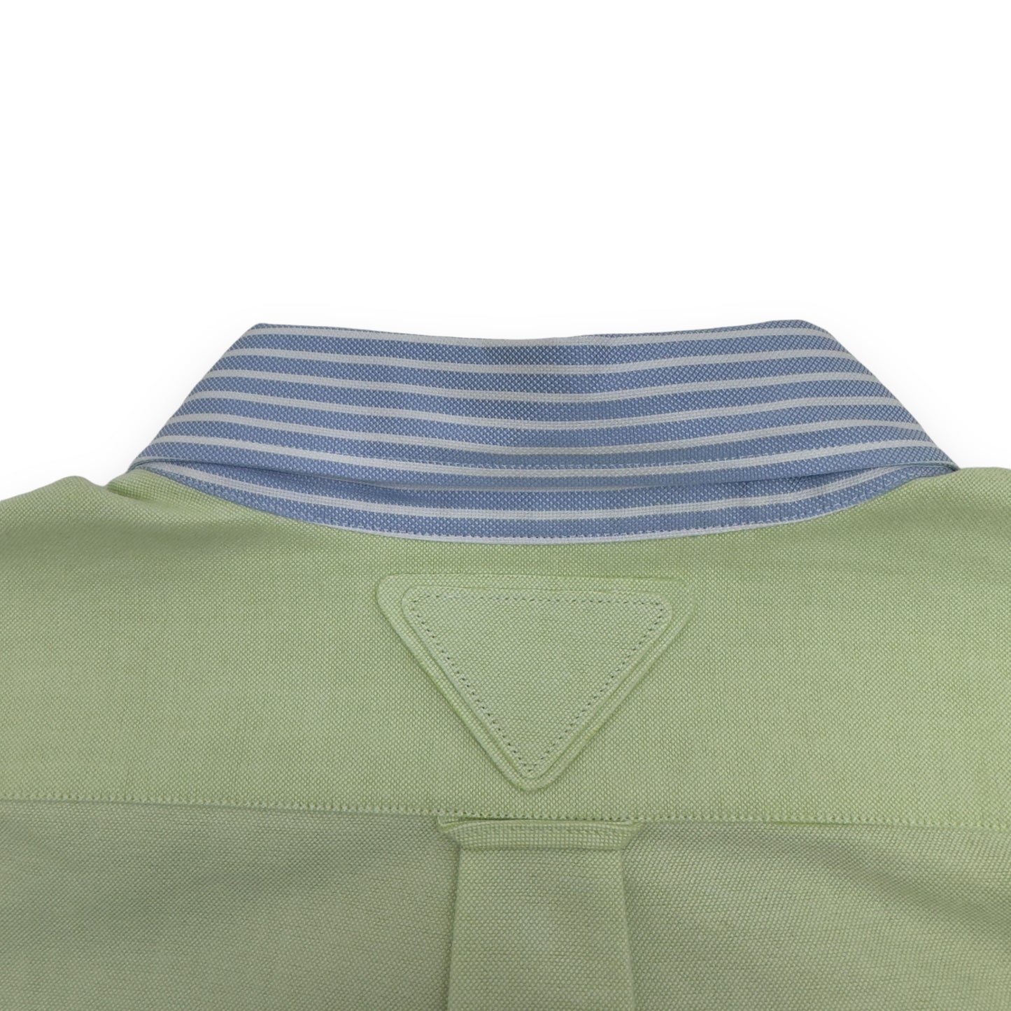 PRADA COLOURBLOCKED STRIPED SHIRT BLUE / BLACK / PINK / GREEN XL