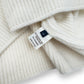 THOM SWEENEY WOOL / CASHMERE HALF-ZIP SWEATER CREAM L