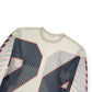 DRIES VAN NOTEN OVERSIZED HEGLAND PRINTED MESH JERSEY GREY L