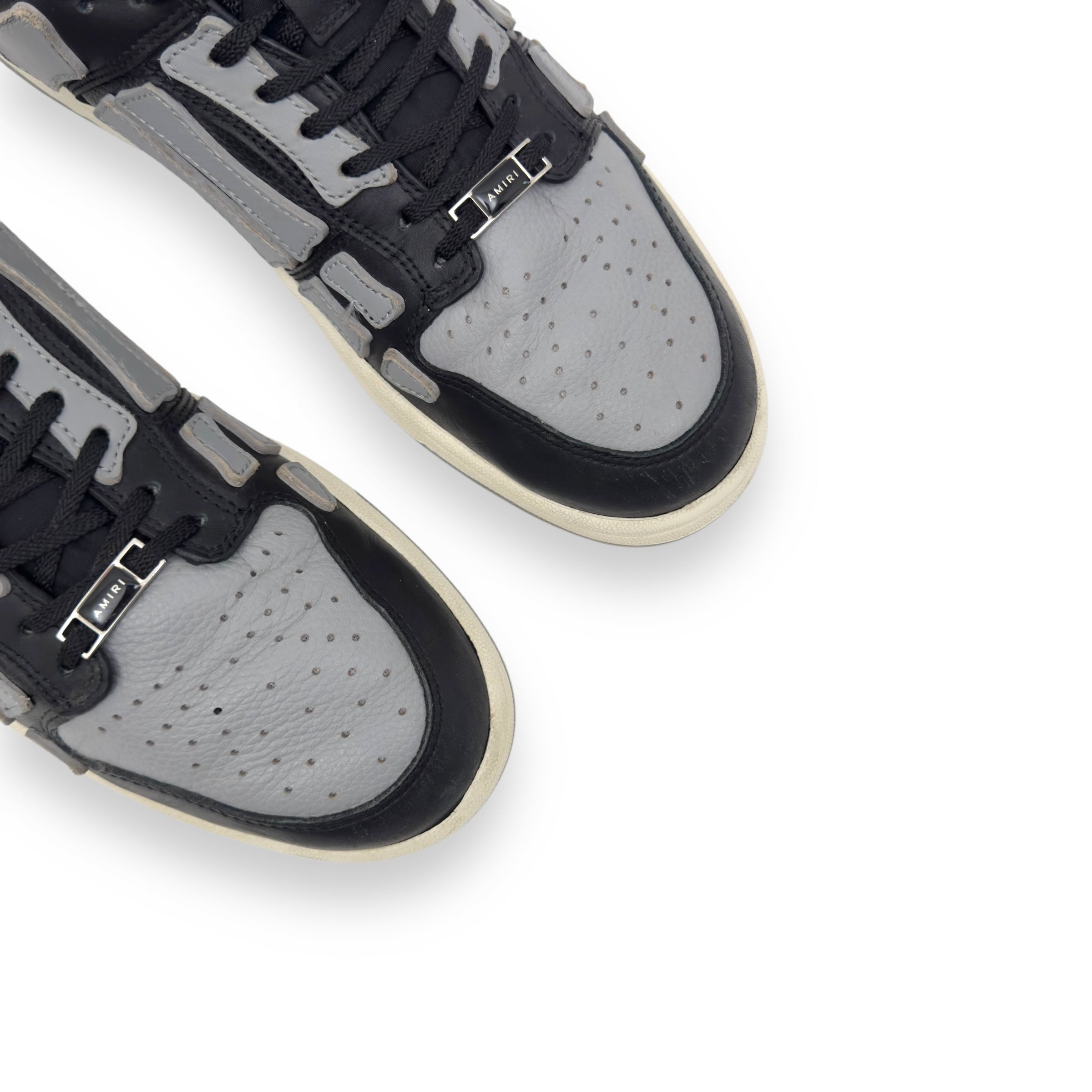 AMIRI SKEL LOW TOP SNEAKER BLACK / GREY UK11