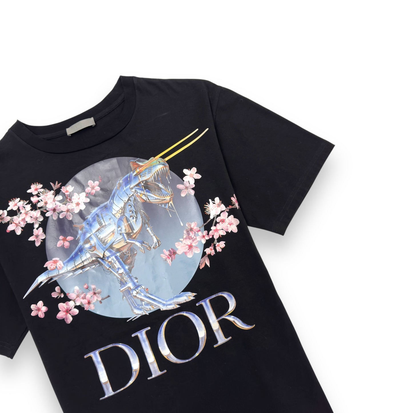 DIOR X SORAYAMA T-REX T-SHIRT BLACK XXS