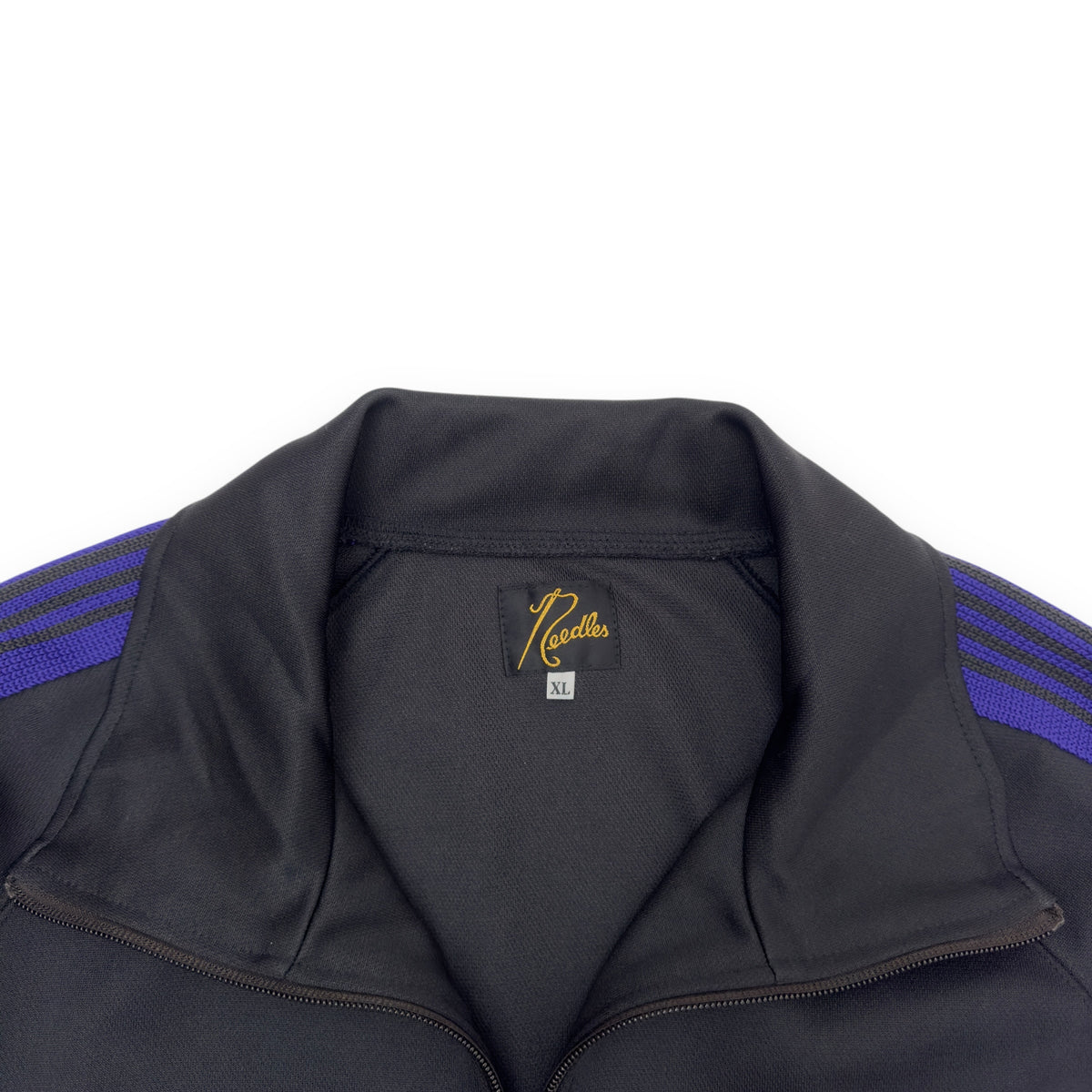 NEEDLES TRACK JACKET BLACK / PURPLE XL