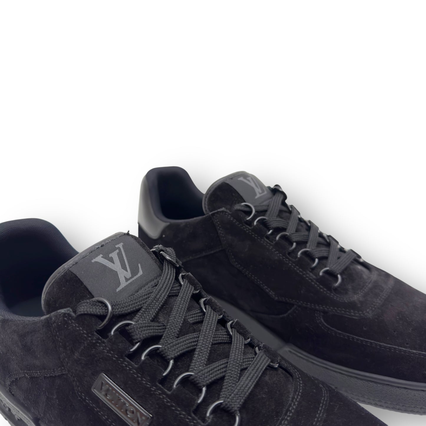 LOUIS VUITTON LV SUEDE SNEAKER BLACK UK8