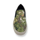 GUCCI GG SUPREME SLIP ON BLOOM SNEAKER GREEN / BEIGE UK7.5 / 41.5
