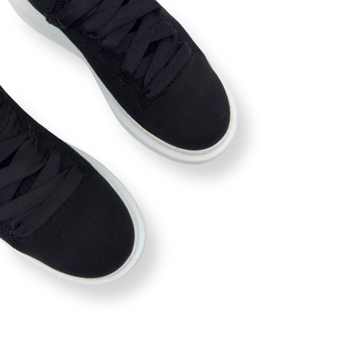 ALEXANDER MCQUEEN KNIT OVERSIZED SNEAKER BLACK / WHITE UK7 / 41