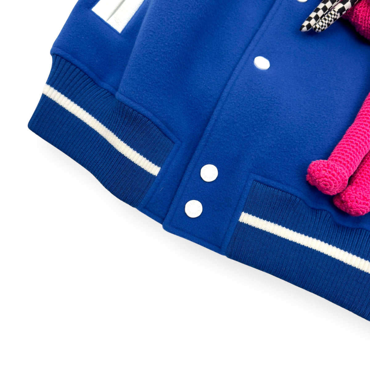 LOUIS VUITTON PUPPET VARSITY JACKET BLUE / WHITE 48 / S