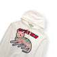 GUCCI CAT LOGO-PRINT HOODIE BEIGE / RED M