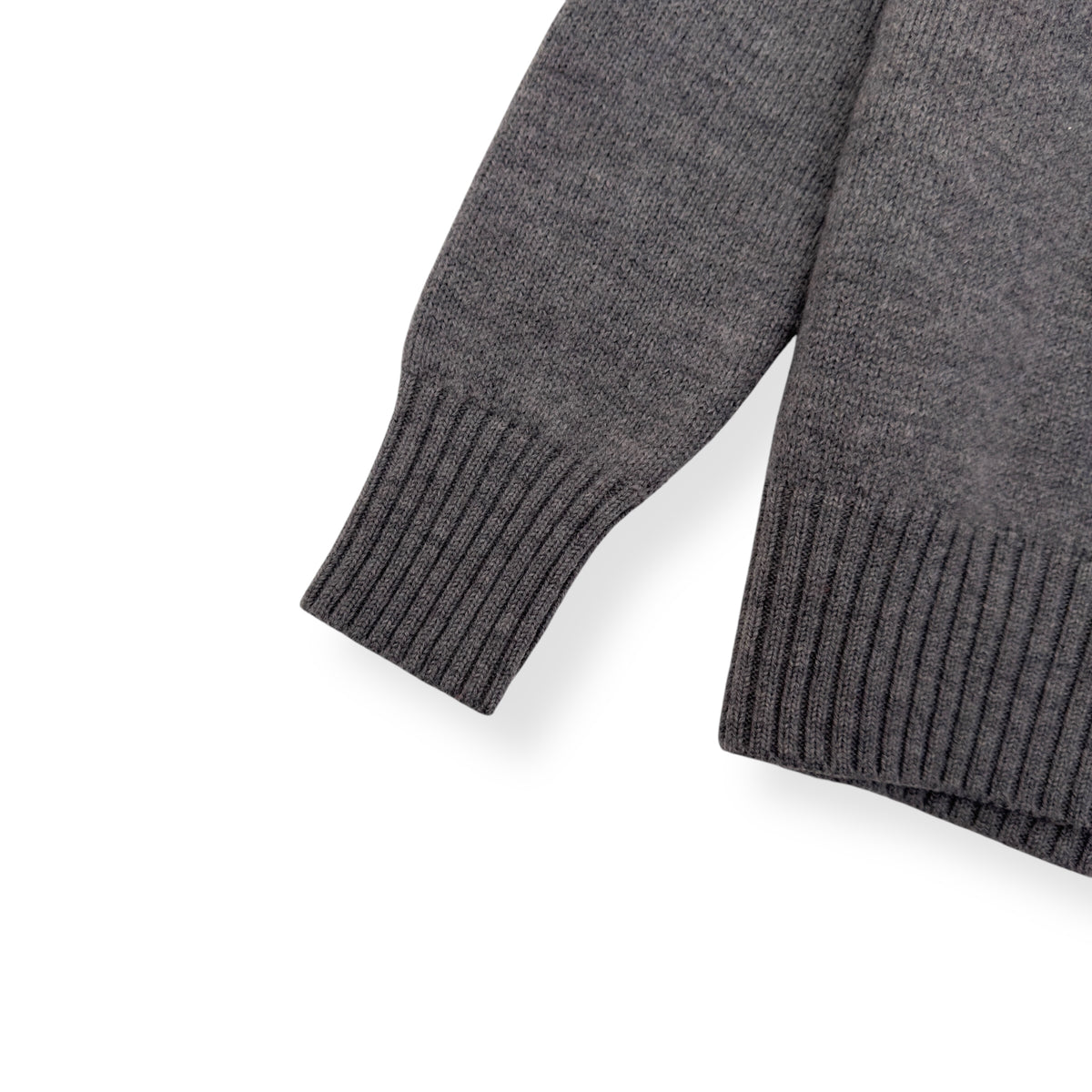 AMI PARIS AMI DE COEUR TURTLENECK SWEATER GREY / RED M