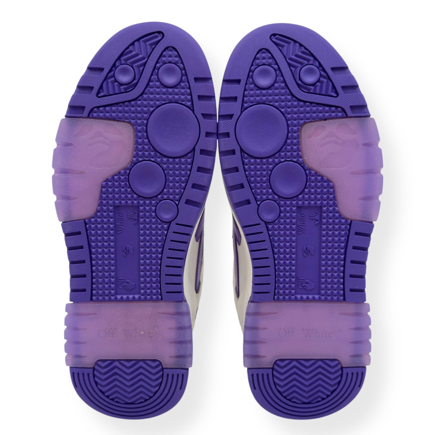OFF-WHITE WOMENS OUT OF OFFICE LOW TOP SNEAKER WHITE / PURPLE 38 / UK5