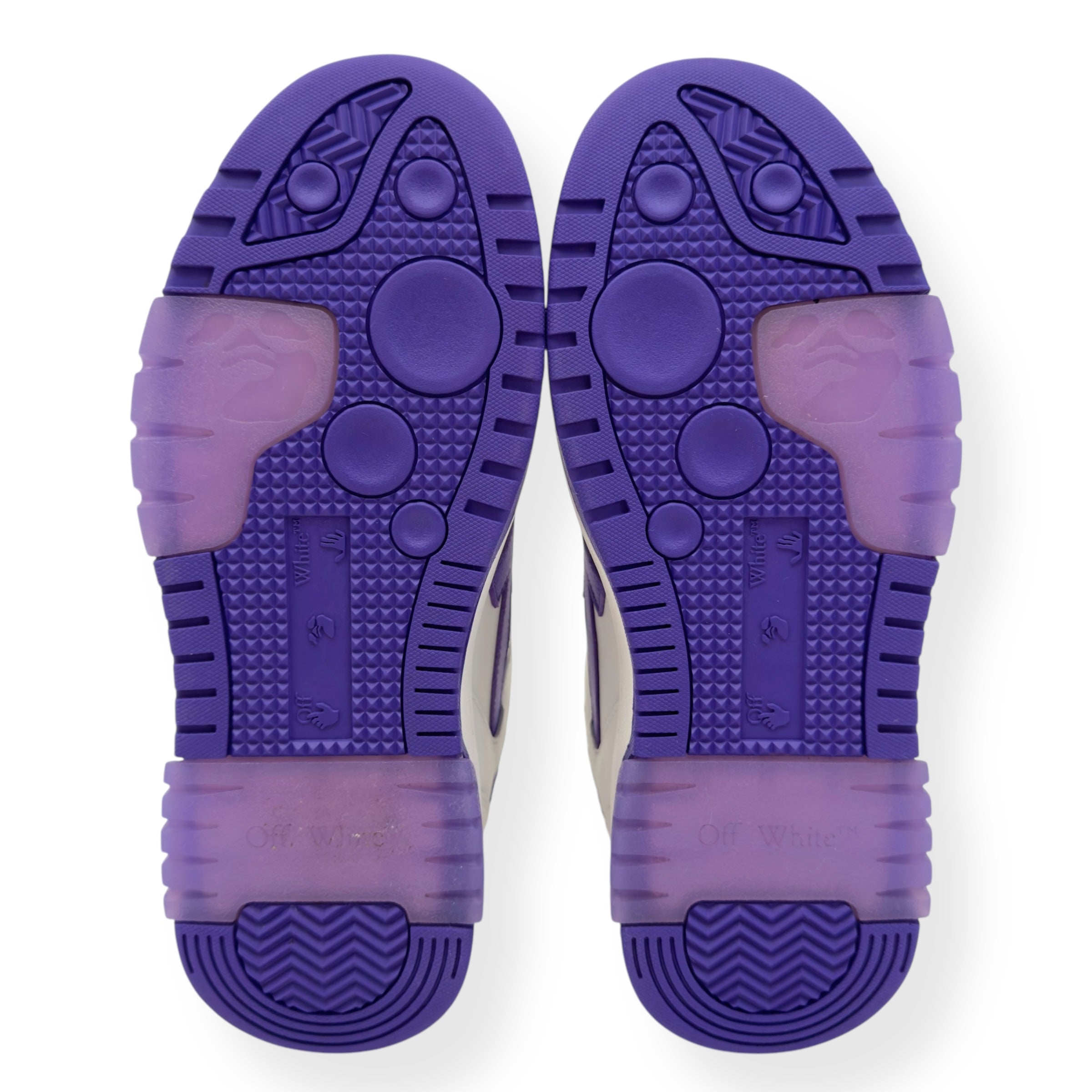 OFF-WHITE WOMENS OUT OF OFFICE LOW TOP SNEAKER WHITE / PURPLE 38 / UK5