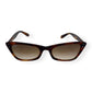 RAY BAN LADY BURBANK SUNGLASSES IN STRIPED HAVANA CLEAR / BROWN
