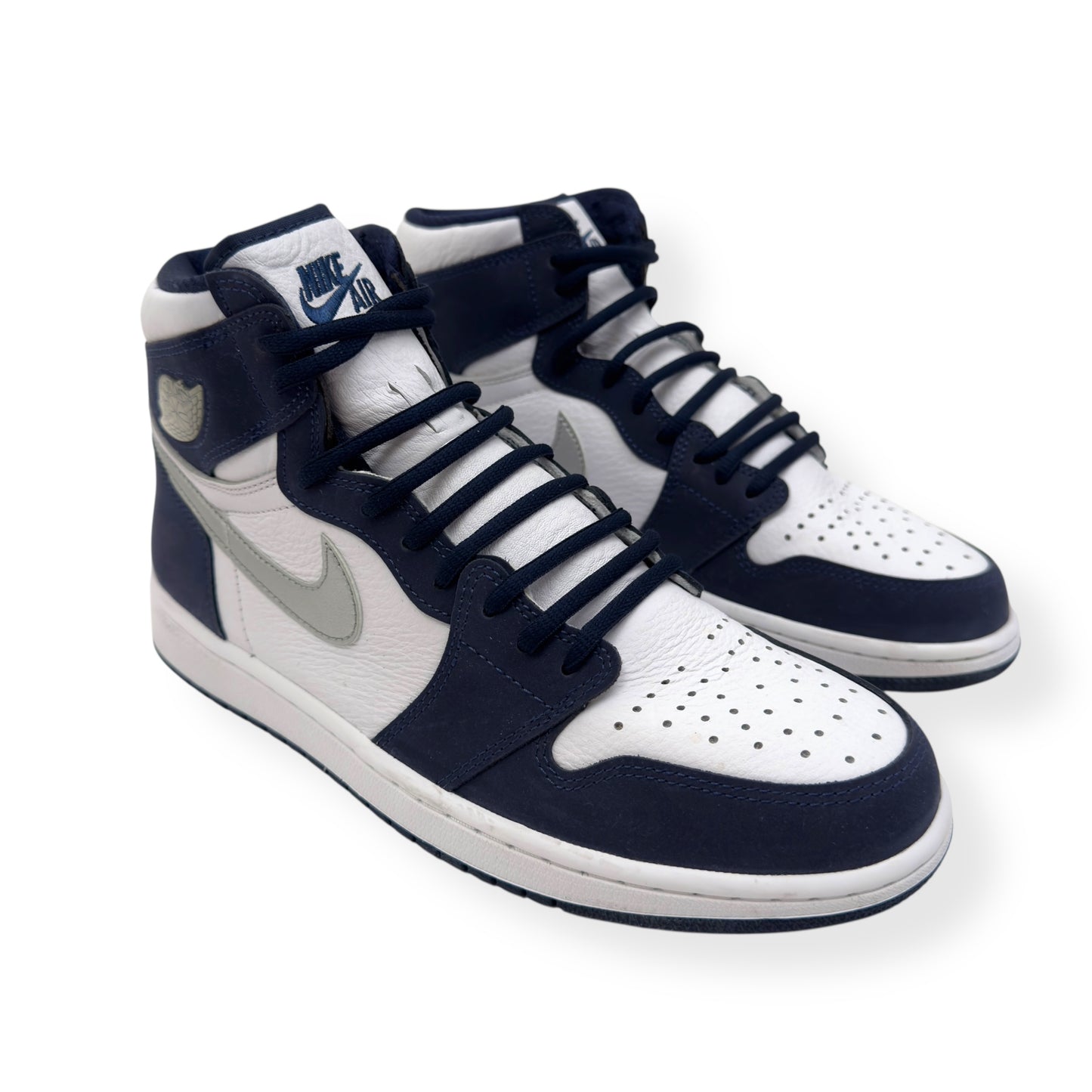 NIKE AIR JORDAN 1 RETRO HIGH TOP SNEAKER MIDNIGHT NAVY UK9