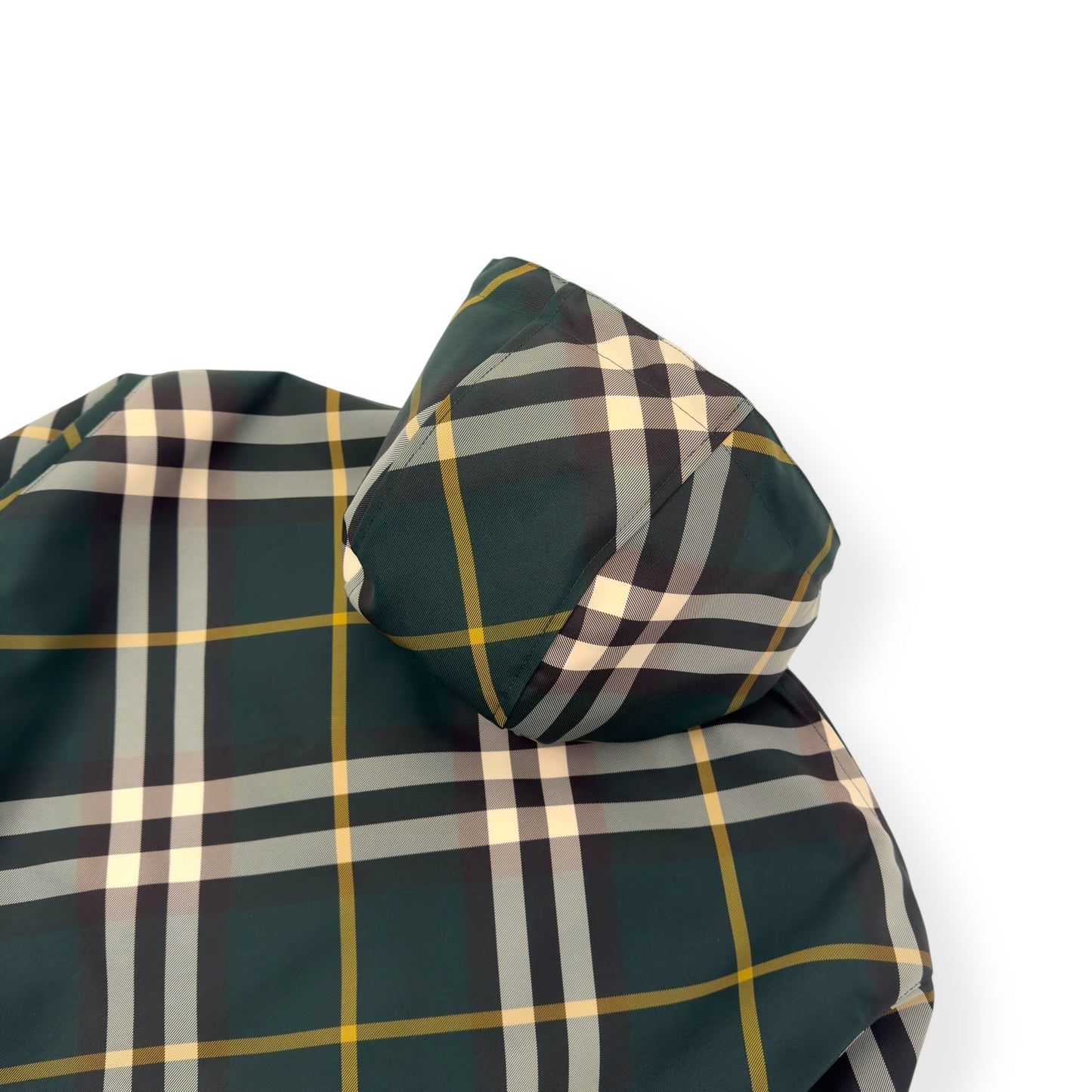 BURBERRY CHECK PRINTED JACKET GREEN L