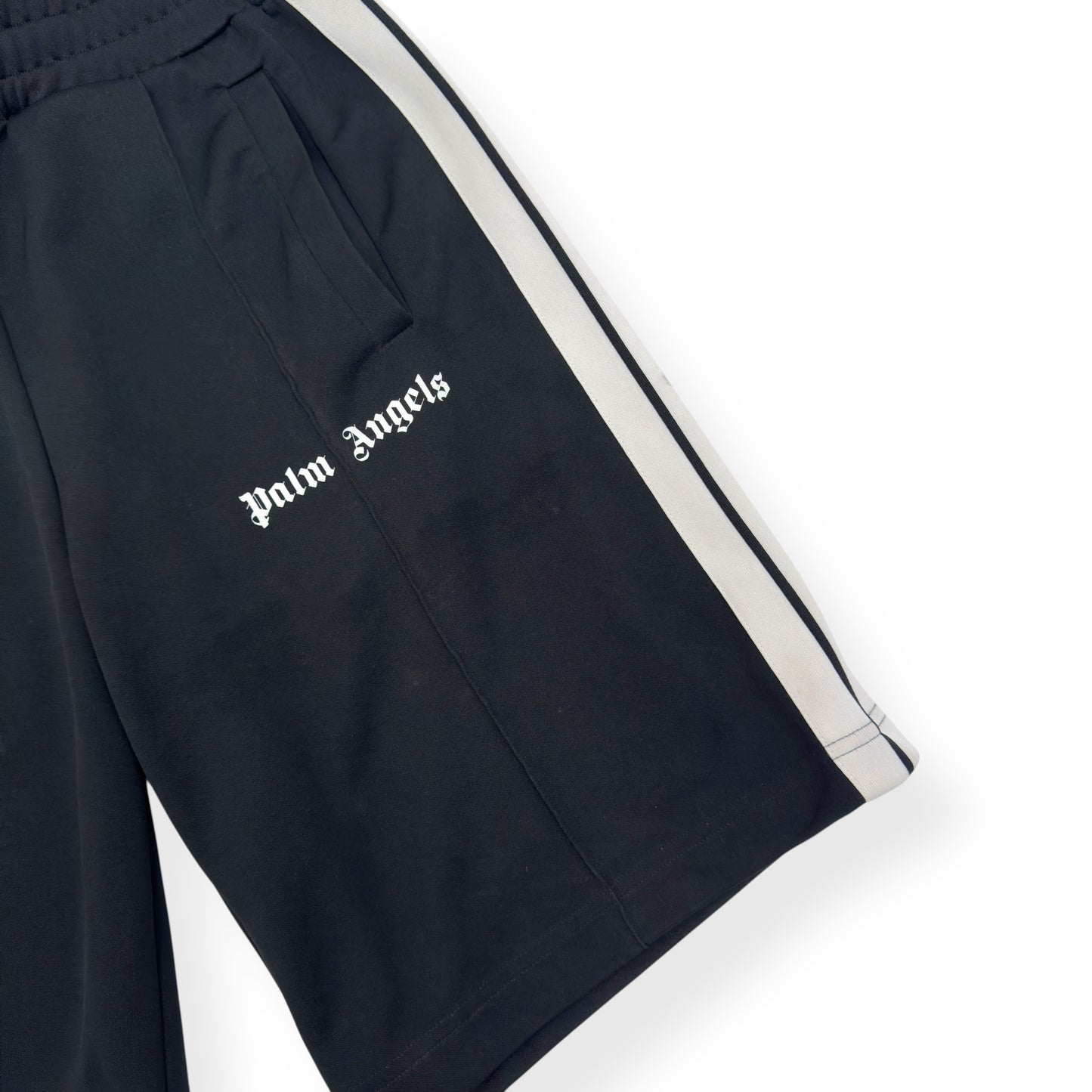 PALM ANGELS SWEAT SHORTS BLACK / WHITE S