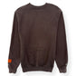 HERON PRESTON HERON PRINT CREWNECK SWEATER BROWN / ORANGE L