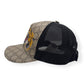GUCCI TIGER PRINT GG SUPREME BASEBALL CAP BEIGE / BLACK O/S