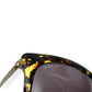 GUCCI SPOTTED TORTOISESHELL SUNGLASSES BROWN