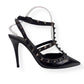 VALENTINO GARAVANI ROCKSTUD PATENT LEATHER HEELS NOIR 38 / UK5