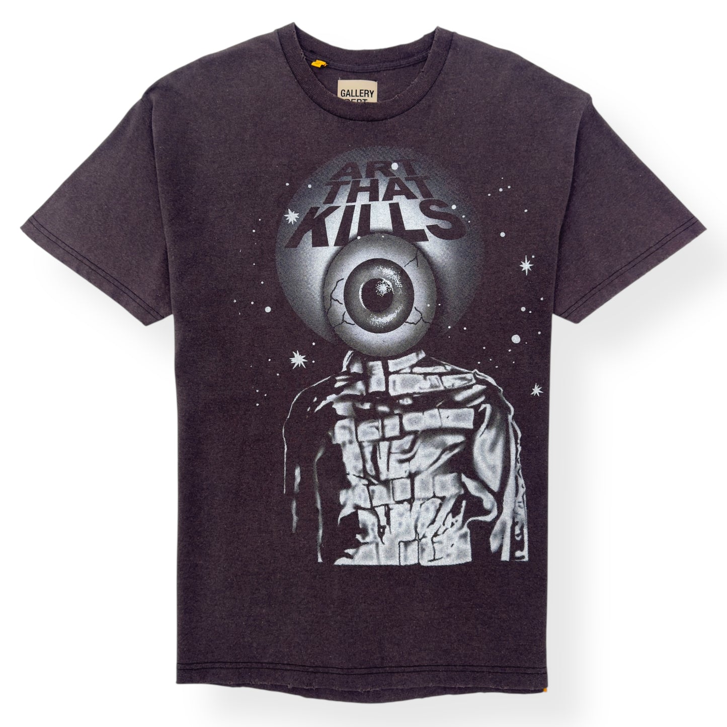 GALLERY DEPT. ATK ROD PRINTED COTTON T-SHIRT GREY L