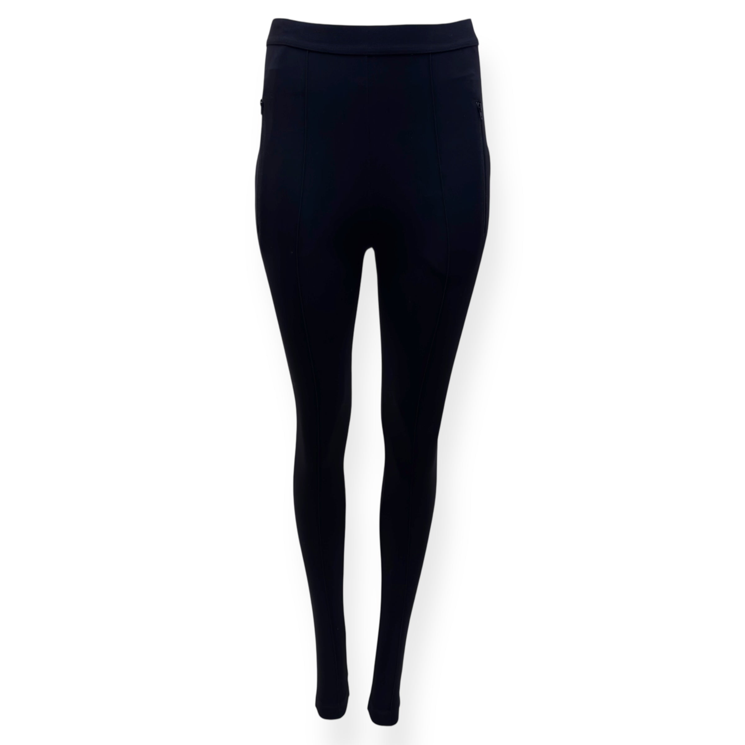 BALENCIAGA LOGO-PRINT STRETCH-JERSEY LEGGINGS BLACK 34 / XS