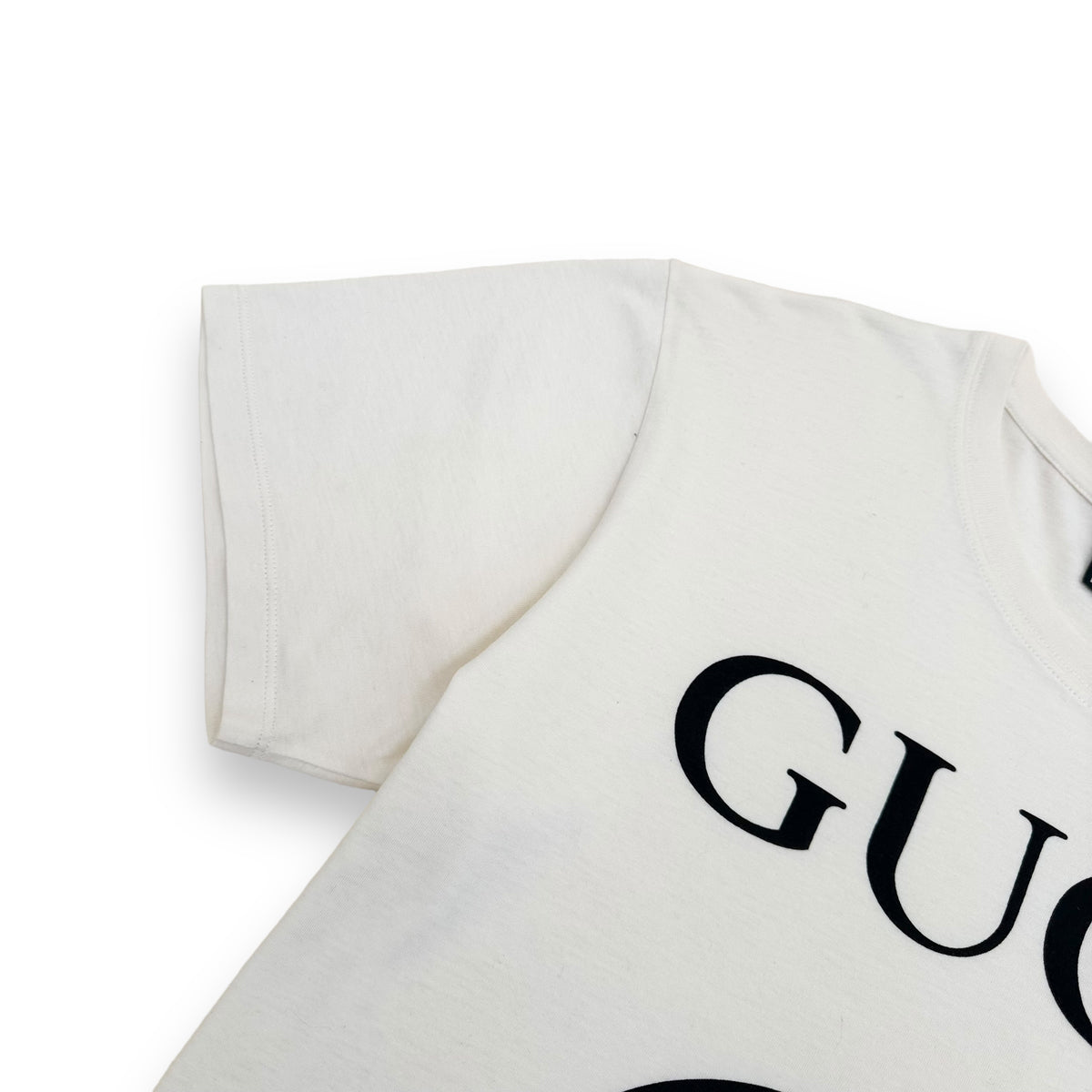 GUCCI OVERSIZED INTERLOCKING GG T-SHIRT CREAM M