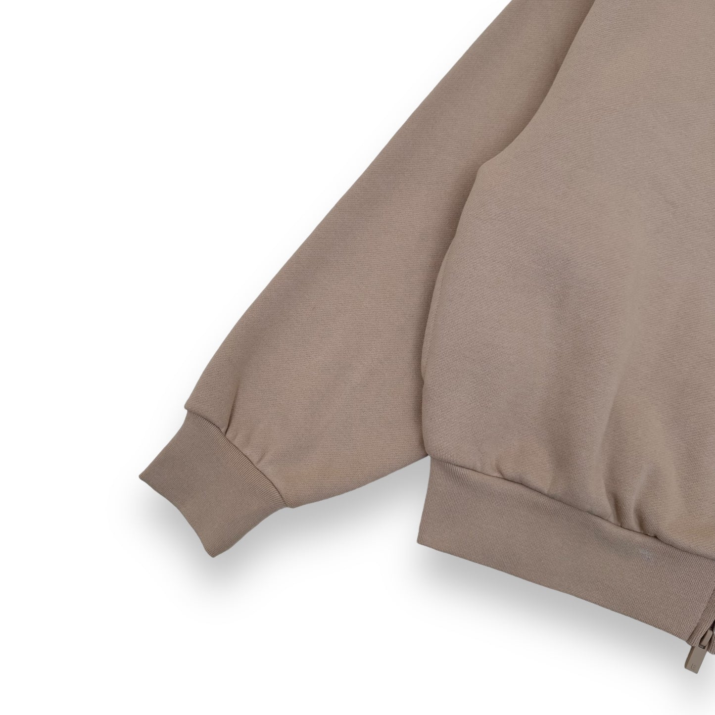 ESSENTIALS ZIP-UP FLEECE JACKET SAND UK10