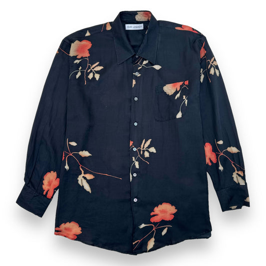 OUR LEGACY NOCTURNAL FLOWER PRINT SHIRT XXL
