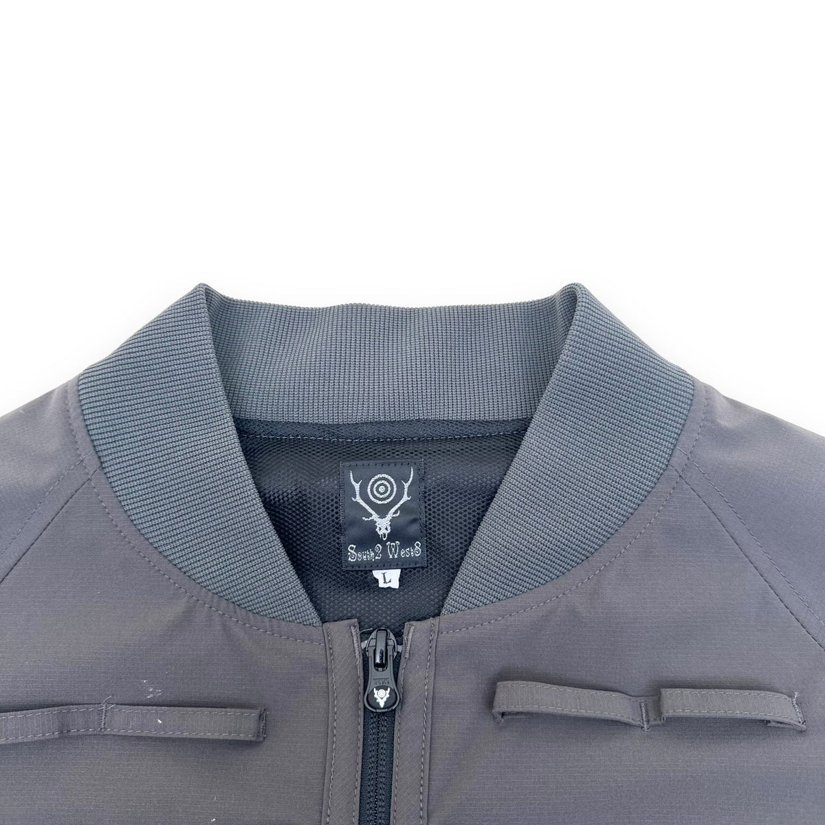 SOUTH2 WEST8 MULTI-POCKET ZIPPED 2 WAY JACKET DARK GREY L