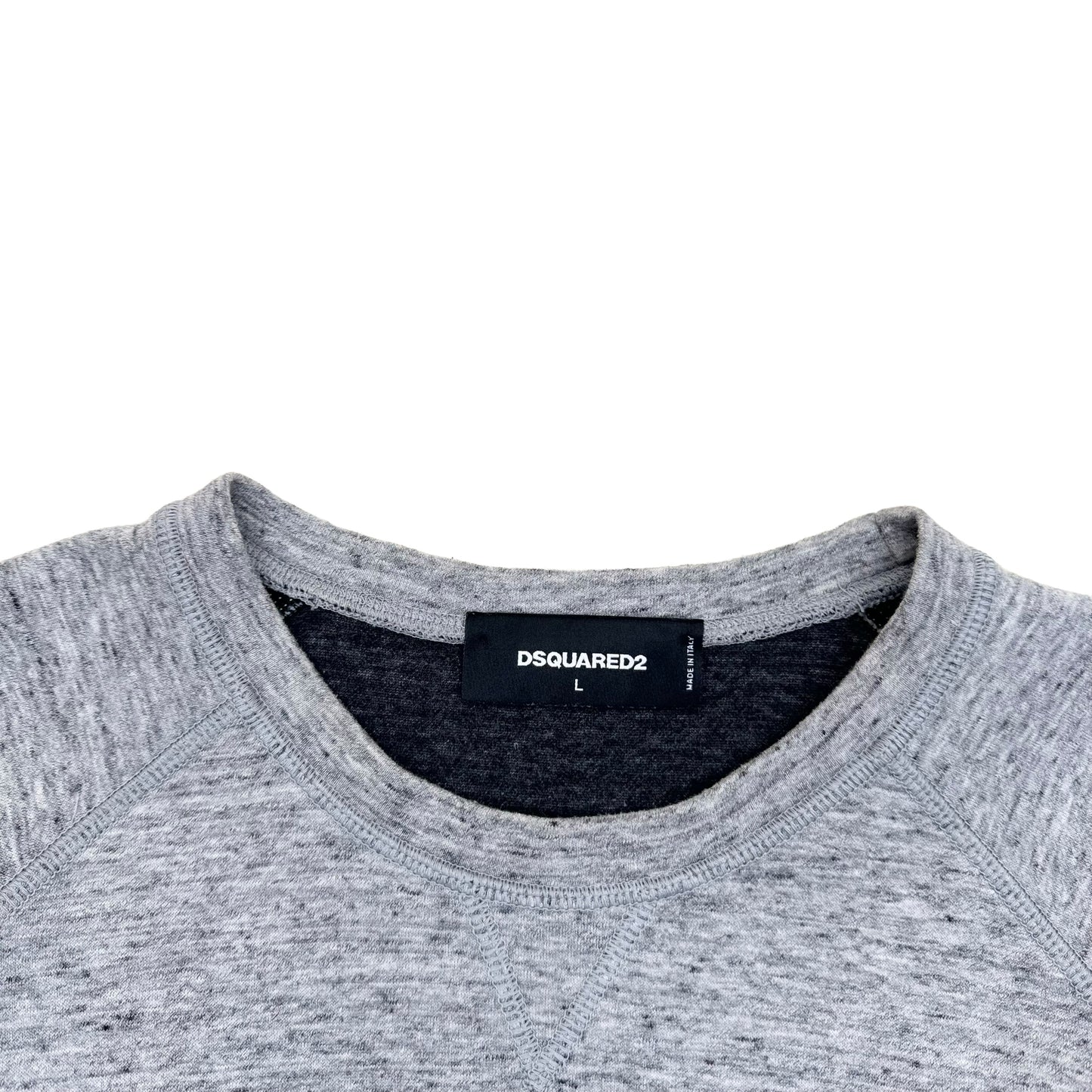 DSQUARED2 SWEATSHIRT GREY / BLACK L