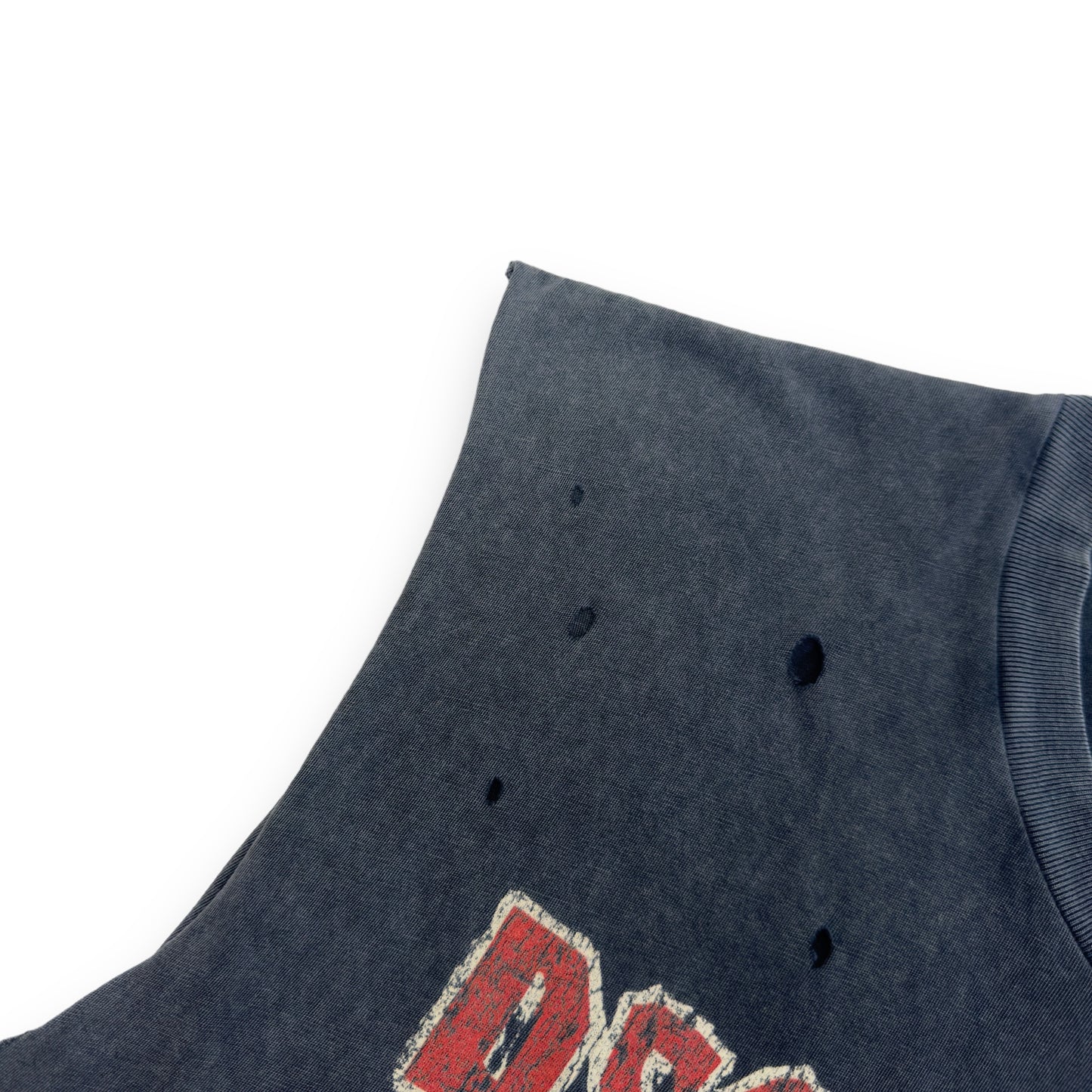 DSQUARED2 DEAN & DAN DISTRESSED VEST GREY / RED M