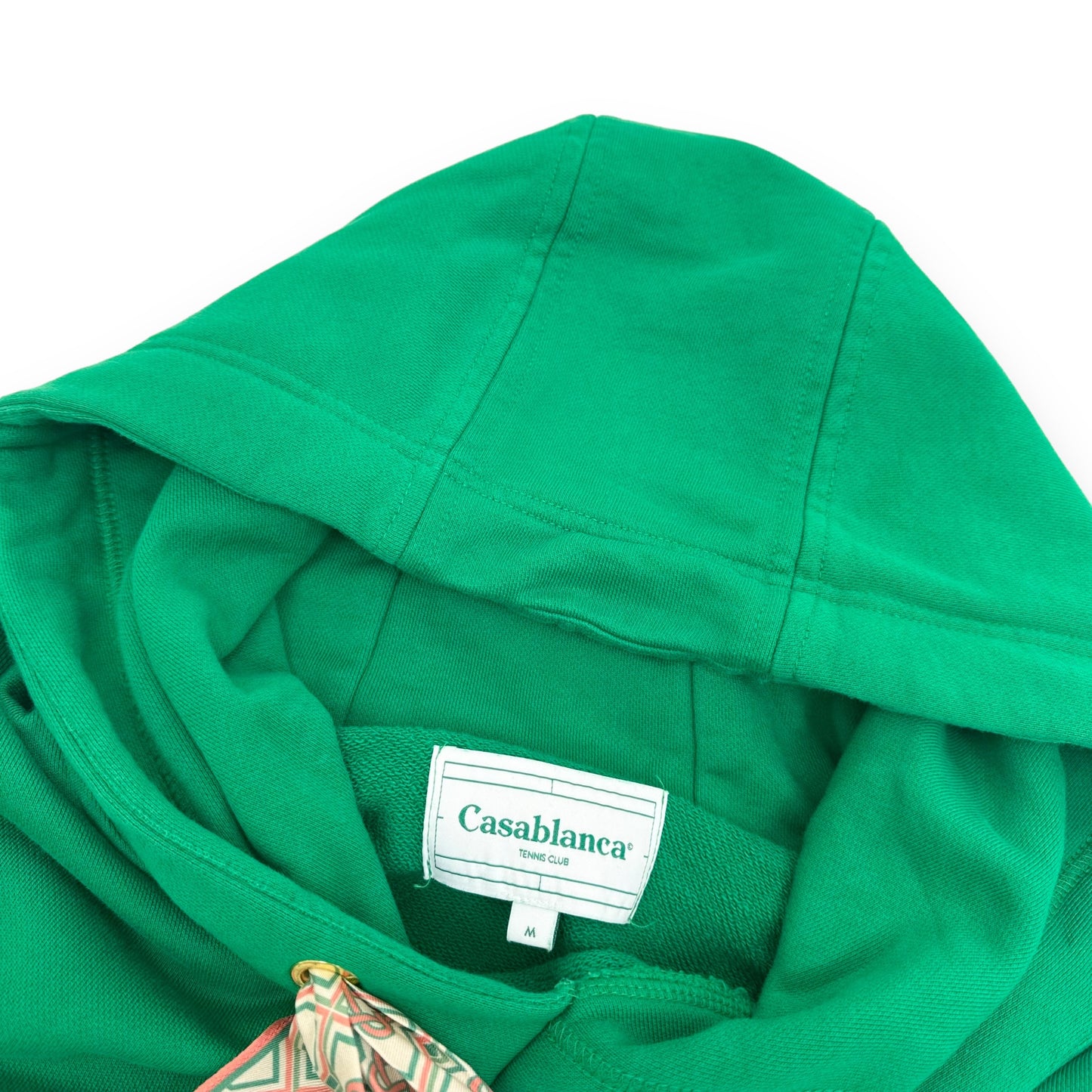 CASABLANCA SCARF HOODIE GREEN M