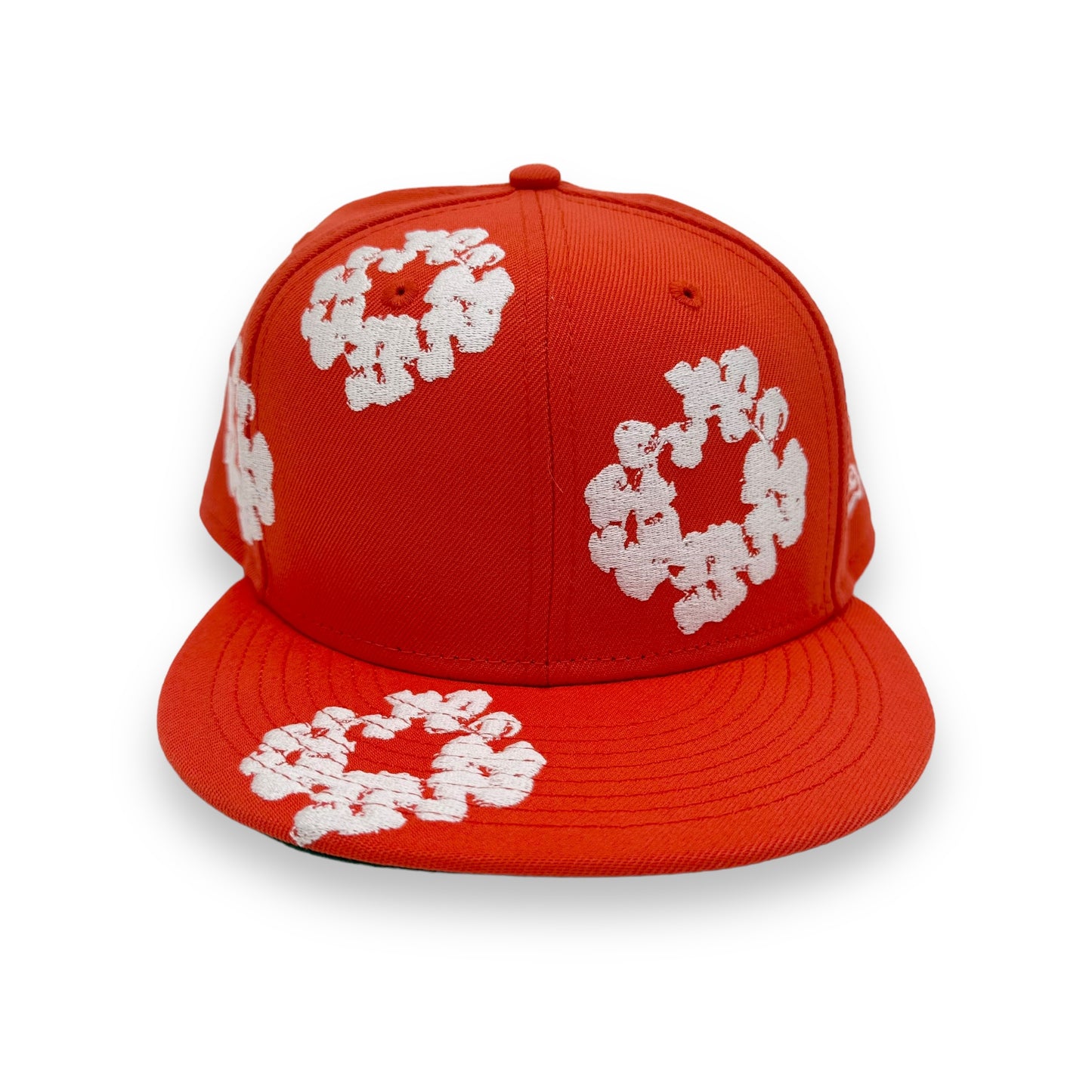 DENIM TEARS NEW ERA COTTON WREATH CAP ORANGE 59/50 7 1/2