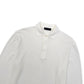 THOM SWEENEY LONG SLEEVE COTTON POLO SHIRT WHITE L