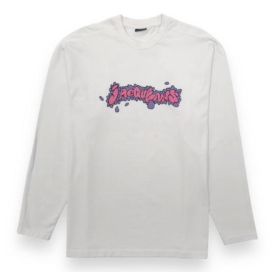 JACQUEMUS LE DESENHO LONG-SLEEVE T-SHIRT WHITE XXL