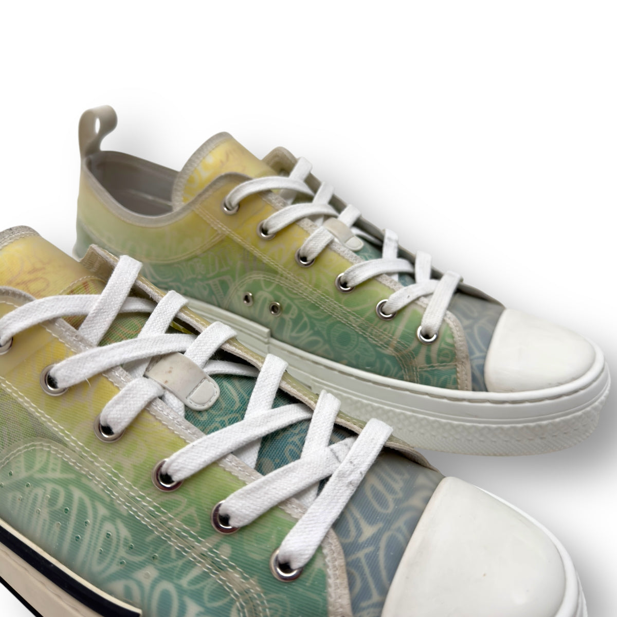 DIOR X SHAWN STUSSY B23 LOW-TOP SNEAKER BLUE / GREEN EU45 / UK11