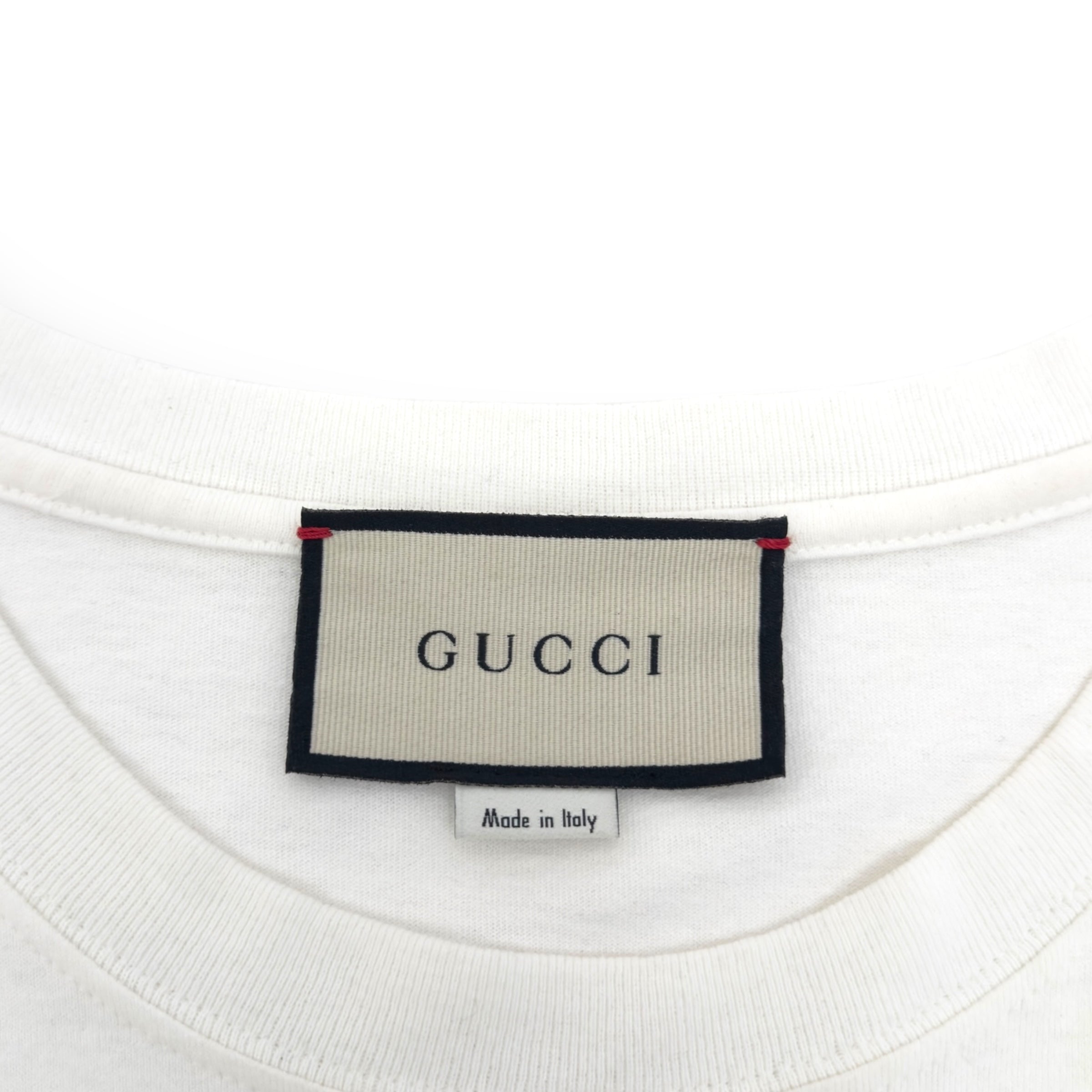 GUCCI GG OVERSIZED INTERLOCKING LOGO T-SHIRT IVORY S