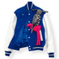 LOUIS VUITTON PUPPET VARSITY JACKET BLUE / WHITE 48 / S