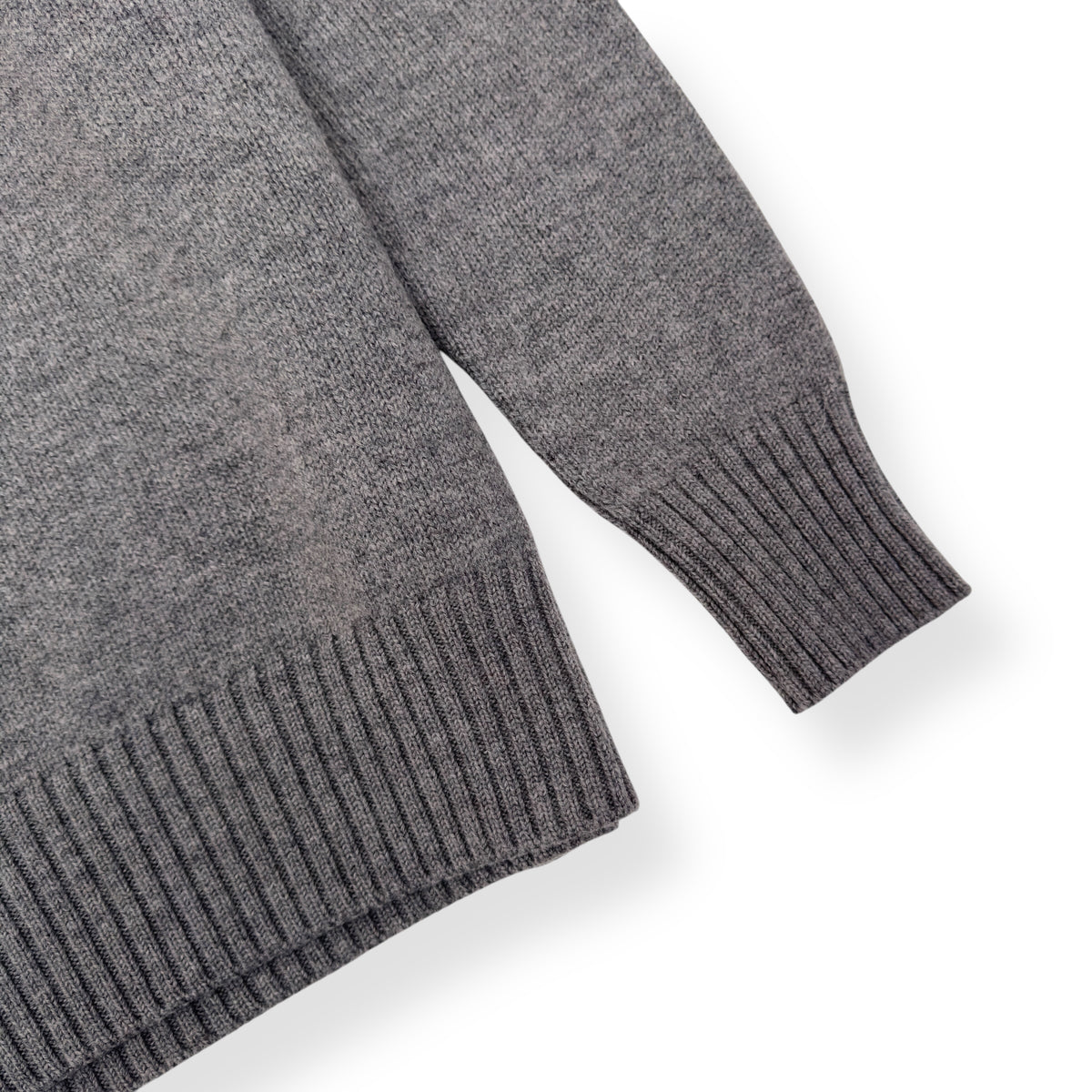 AMI PARIS AMI DE COEUR TURTLENECK SWEATER GREY / RED M