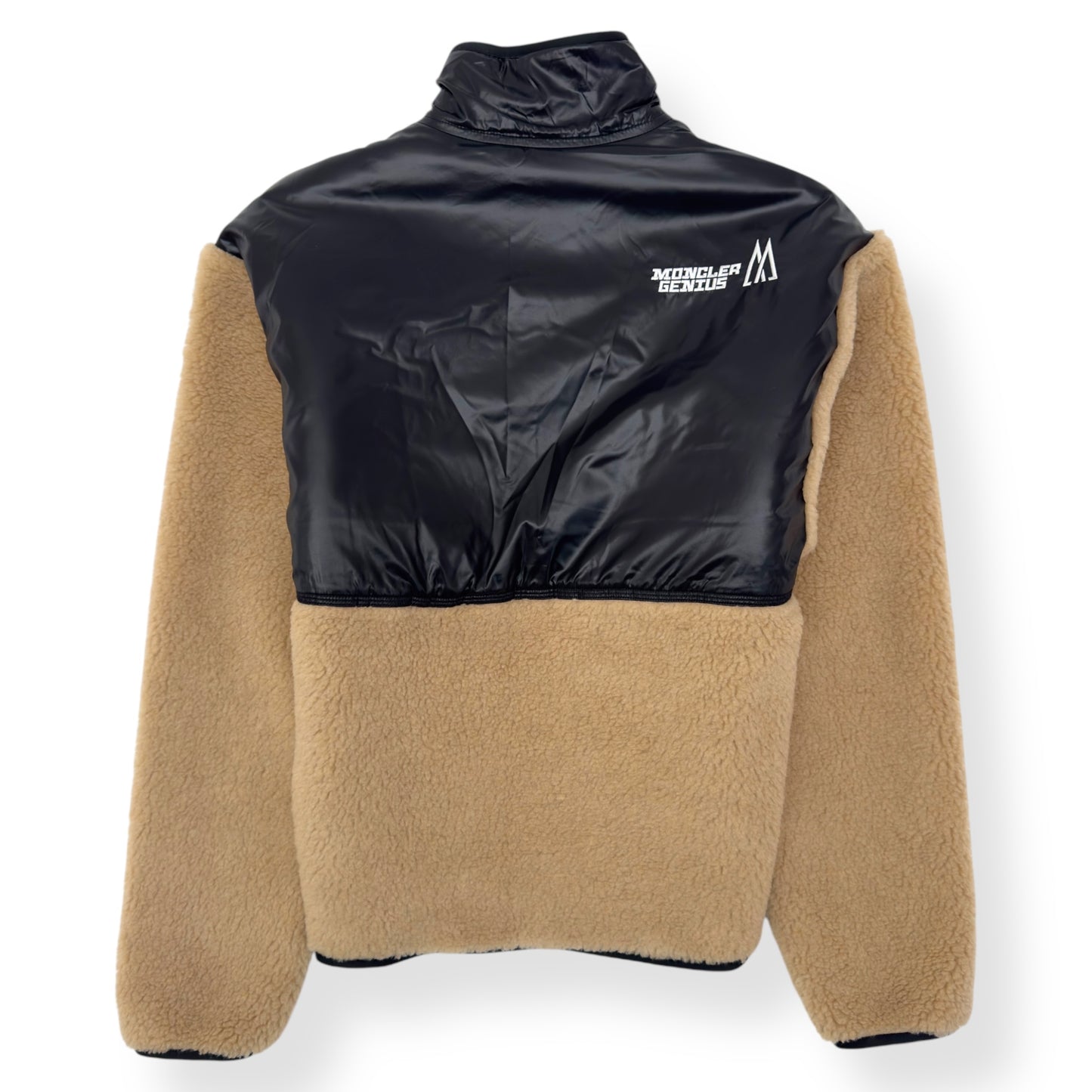 MONCLER GENIUS FLEECE JACKET BEIGE / BLACK M