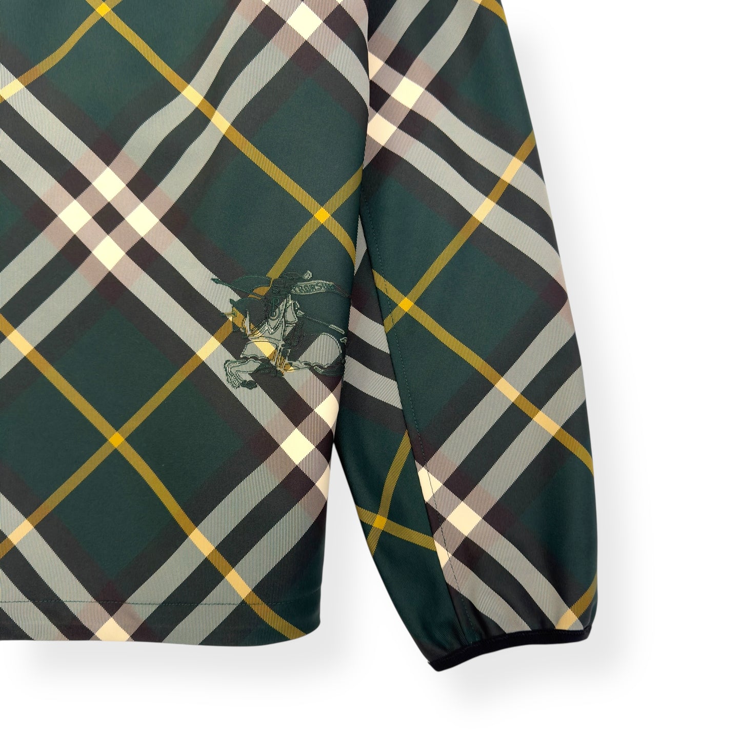 BURBERRY CHECK PRINTED JACKET GREEN L