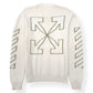 OFF-WHITE ARROW DIAG OUTLINE KNITTED SWEATER TOFU / GREEN XL