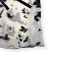 DOLCE & GABBANA BICOLOUR BUTTERFLY PRINT SHEER SILK BOW DETIAL BLOUSE BLACK / WHITE 44 / UK12