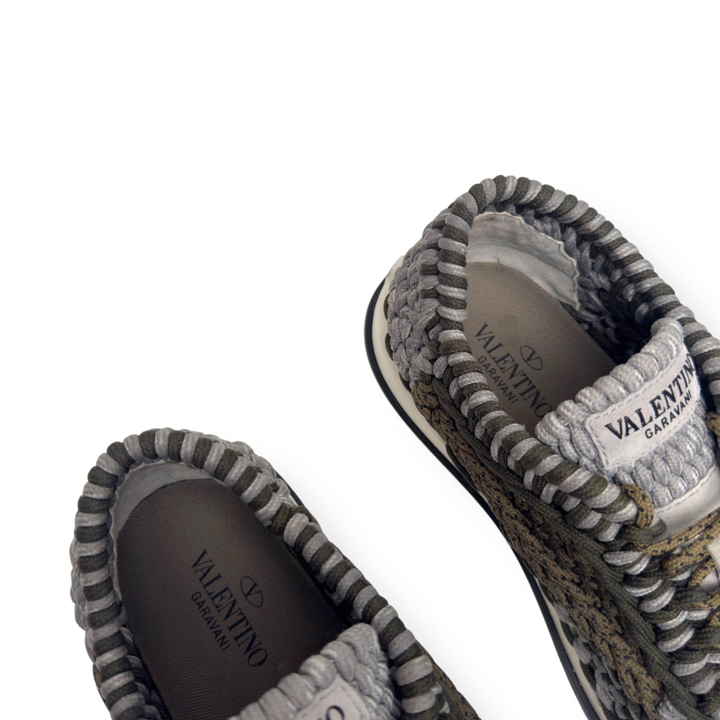 VALENTINO GARAVANI CROCHET LOW-TOP SNEAKERS 42 / UK8