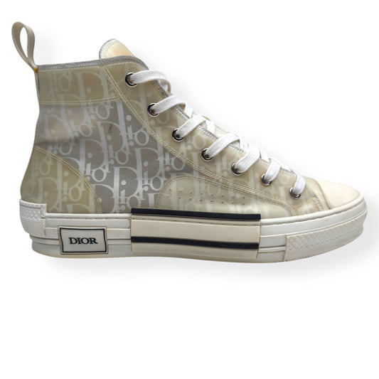 DIOR B23 HIGH TOP SNEAKERS BLACK / WHITE 42 / UK8