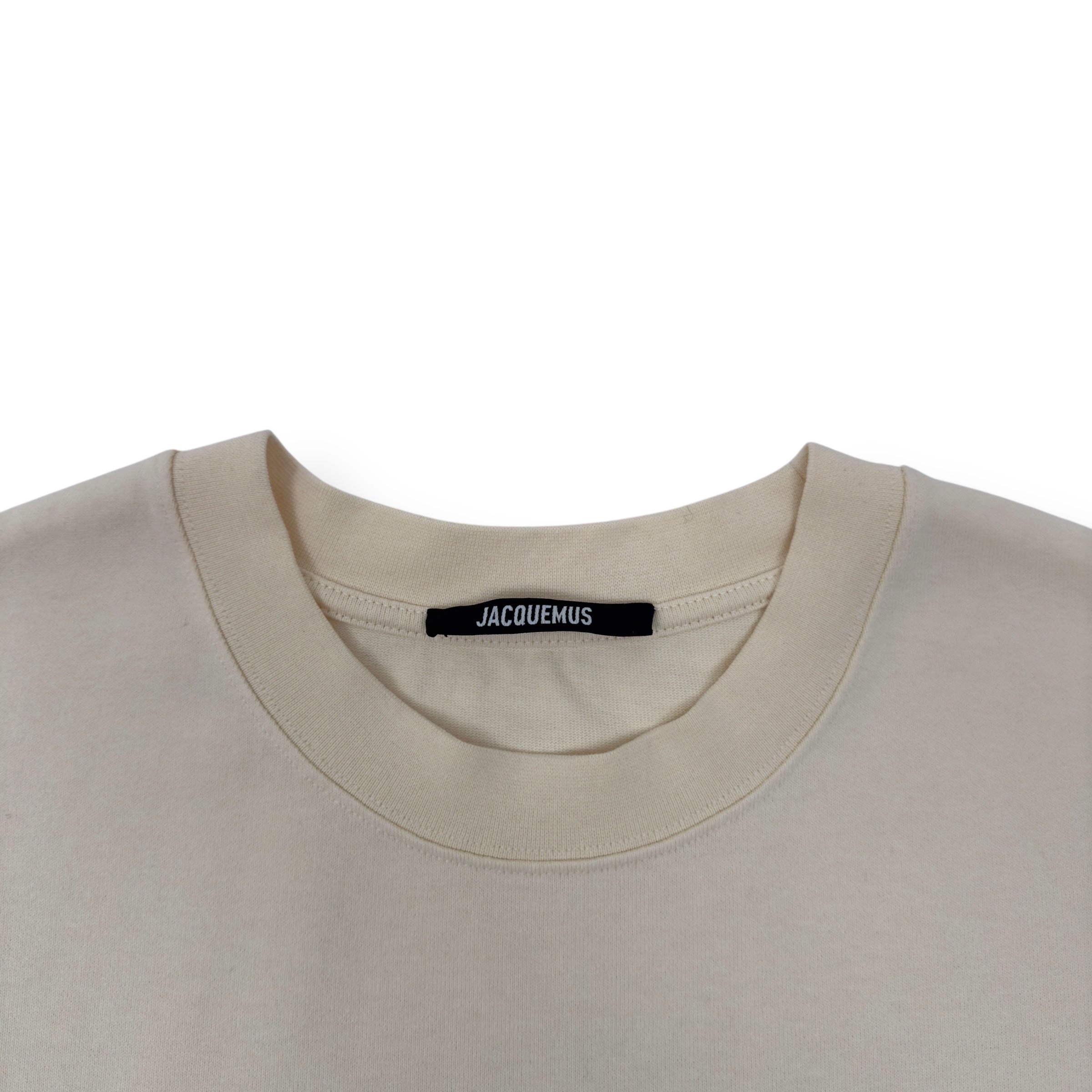 JACQUEMUS LE T-SHIRT COTTON T-SHIRT CREAM L