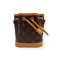 LOUIS VUITTON NANO NOÉ MONOGRAM CANVAS BAG BROWN MINI