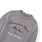 CHRISTIAN DIOR ATELIER WOOL CREWNECK SWEATER GREY M
