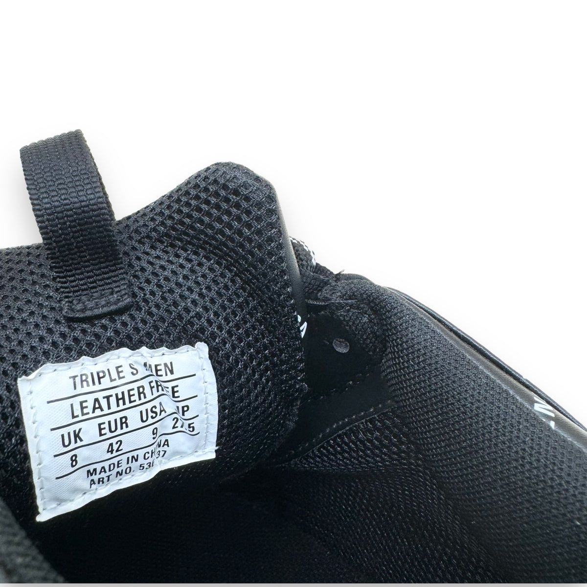 BALENCIAGA TRIPLE S ALL OVER SNEAKER BLACK UK8